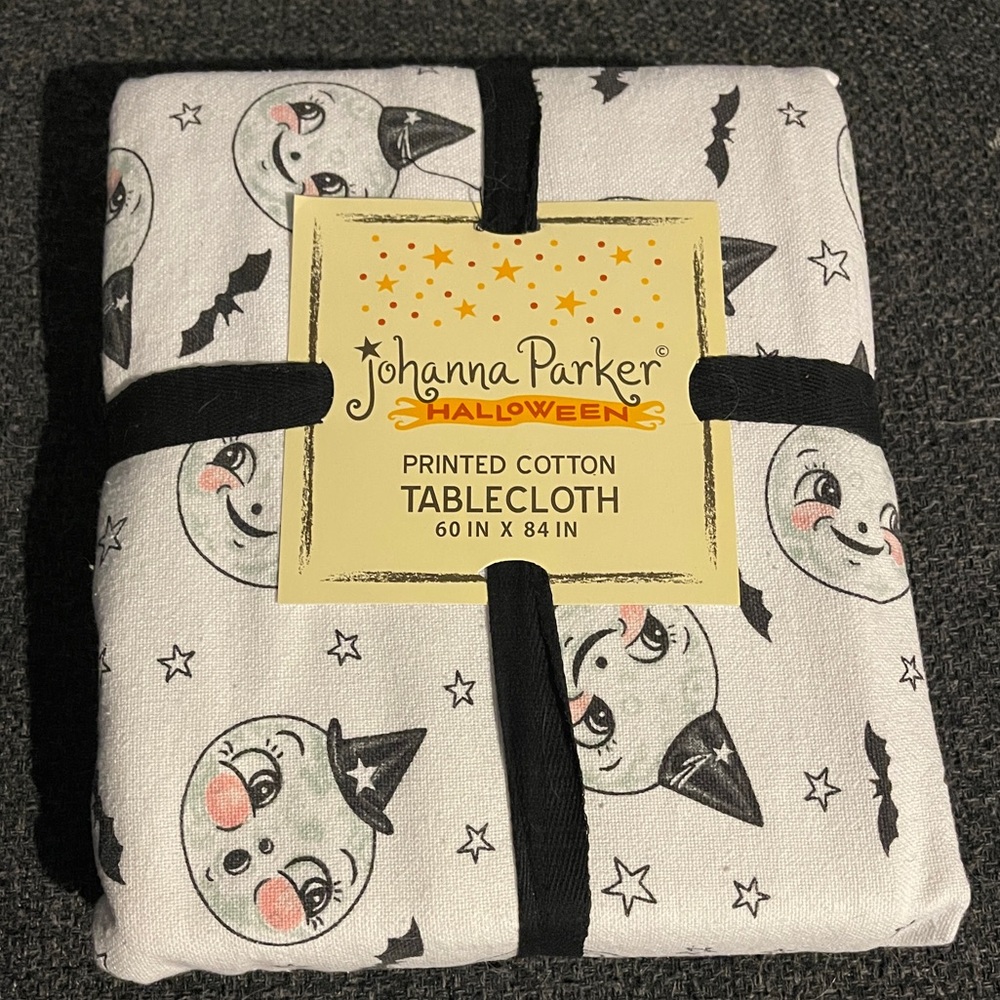 Johanna Parker Halloween Moon Tablecloth 60x84 in”